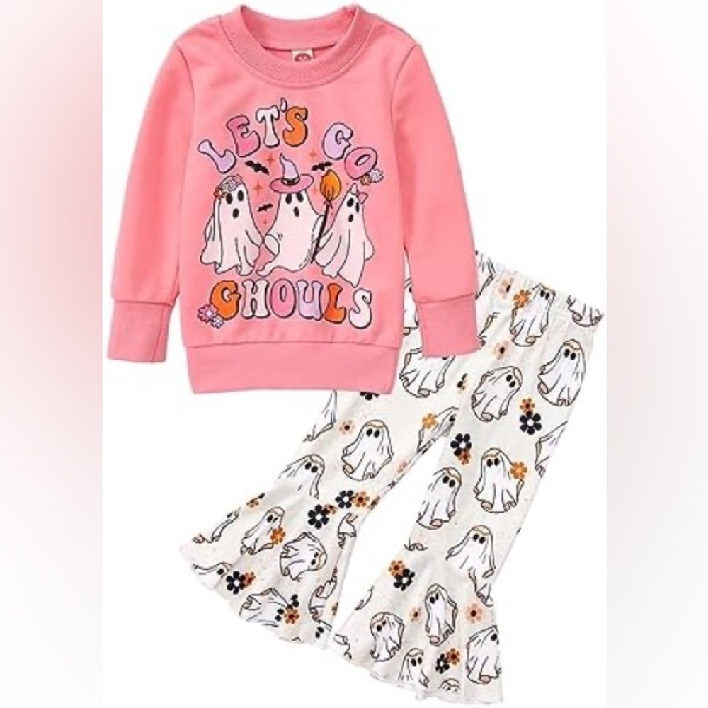 LETS GO GHOULS HALLOWEEN MATCHING SET